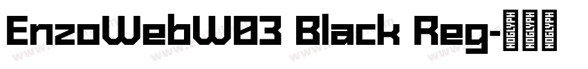 EnzoWebW03 Black Reg字体转换